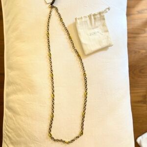 J. Crew Chain Necklace w/ Yellow Accents